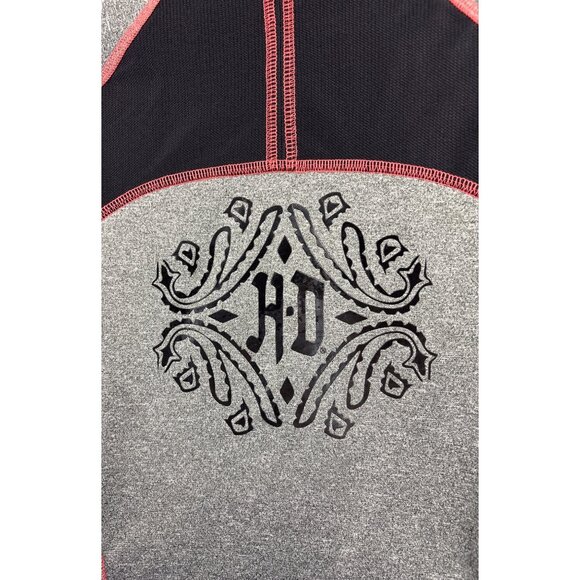 Women’s Harley Davidson Zip-Up Biker Hoodie, with Logo Design on Back - Picture 5 of 6